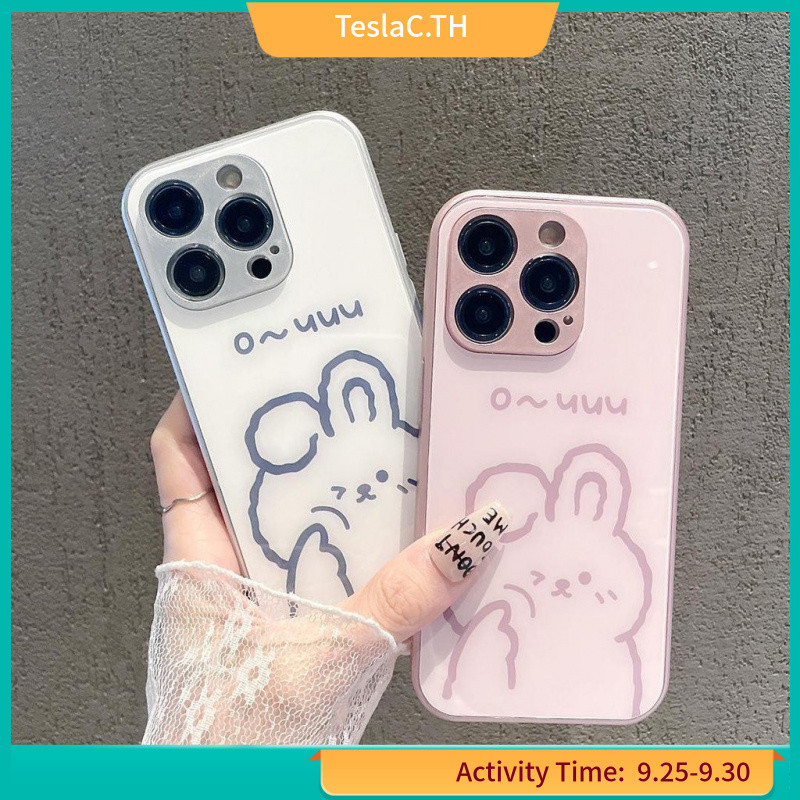 เคสโทรศัพท์มือถือแบบแก้ว ลายน่ารัก หรูหรา สําหรับ Iphone 14 13mini 12Promax 5gi Xr XS 7Plus 4Q8A