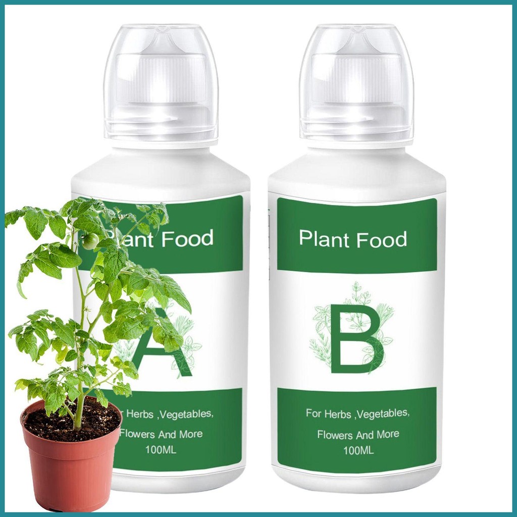 ปุ๋ยพืชพืชอาหาร a B Hydroponics Supplies 2 ชิ้น Nutrients Supplies อุปกรณ์เสริม Solution สําหรับผลไม