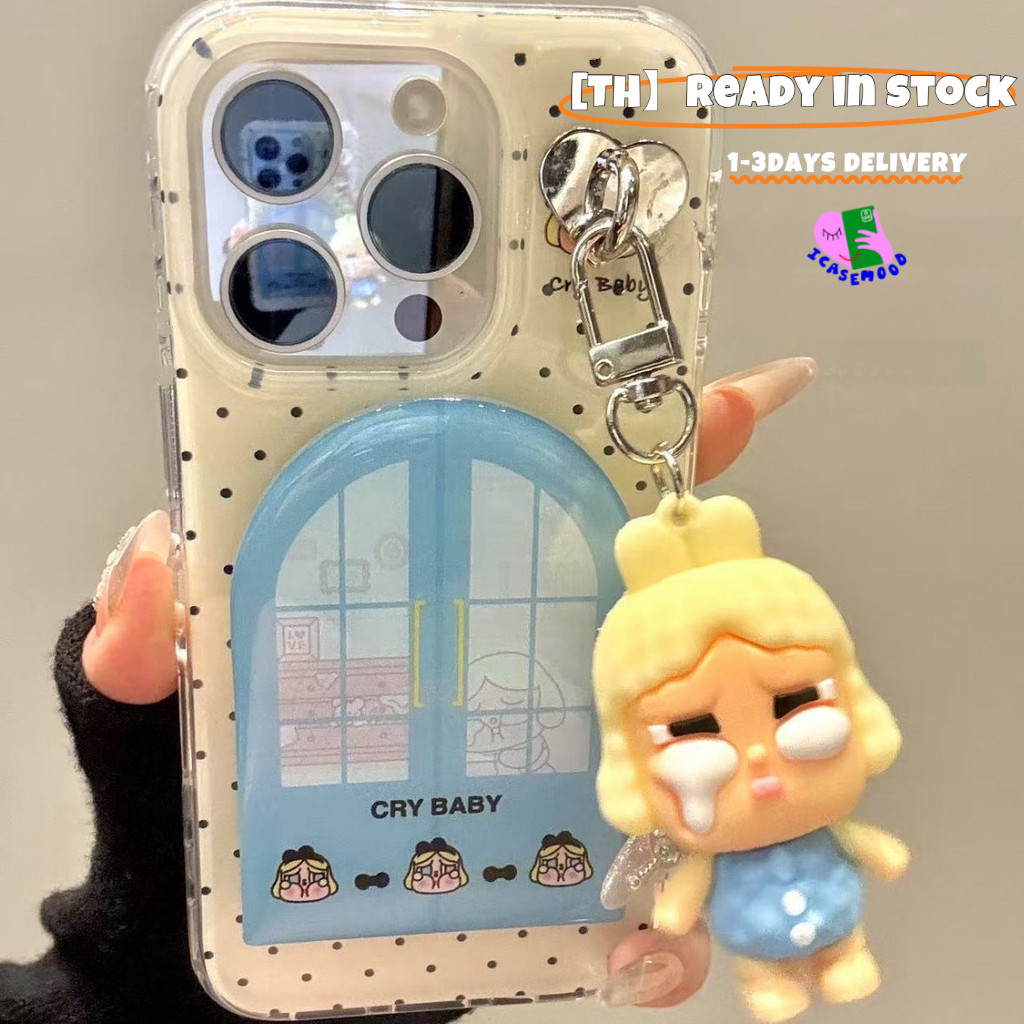 【TH Stock】เคสไอโฟน เคสโทรศัพท์ เคสกระจกแฟชั่น สำหรับ iPhone 11/12/13/17พร้อมฟังก์ชันพลิกกระจก กันรอย กันกระแทก