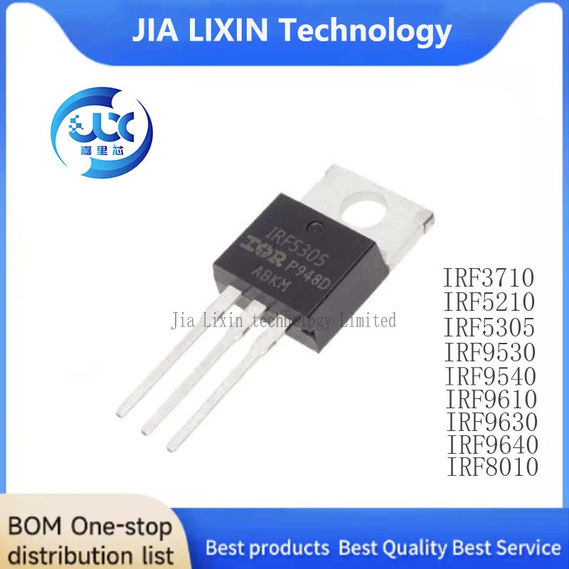 5PCS IRF3710 IRF5210 IRF5305 IRF9530 IRF9540 IRF9610 IRF9630 IRF9640 IRF3710PBF IRF5210PBF IRF9640F1