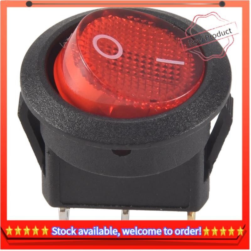 Toggle Switch Bipolar ON OFF Red 3 Pin 20mm