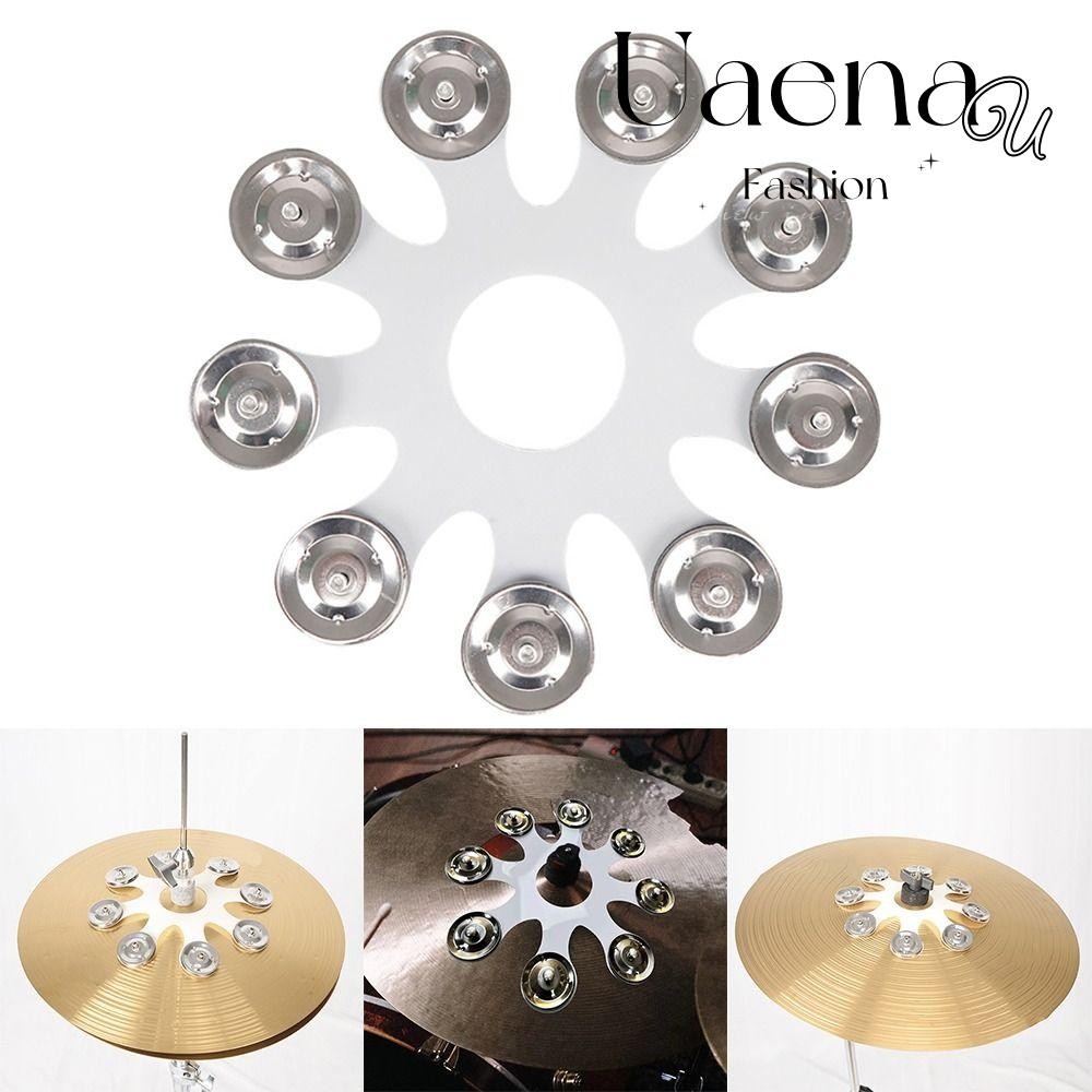 UAENAU Hi Hat Tambourine, Drum Bell ง่ายต่อการประกอบ Drum Hi Hat Bell, Stable Stainless Steel Hit Ha