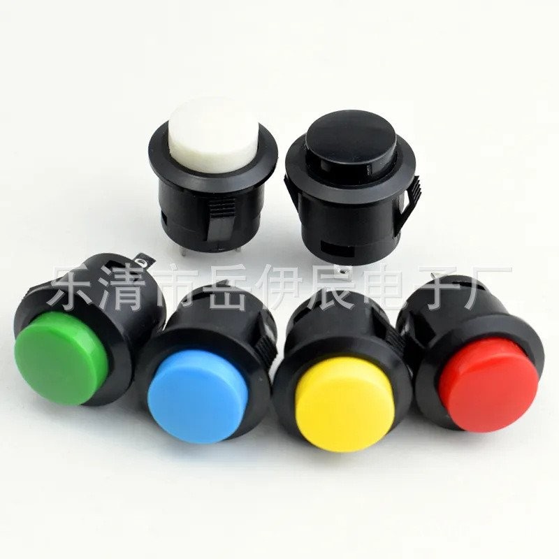 R13-507 Snap-on Push Button Switch 16MM Self-Reset Push Button Switch Round Reset Push Button Point 