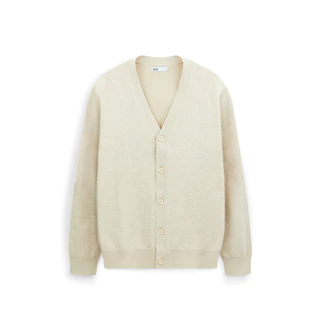AIIZ เสื้อคาร์ดิแกนคอวีผู้ชายผ้าถัก AIIZ Men's Flat Knit Cardigan