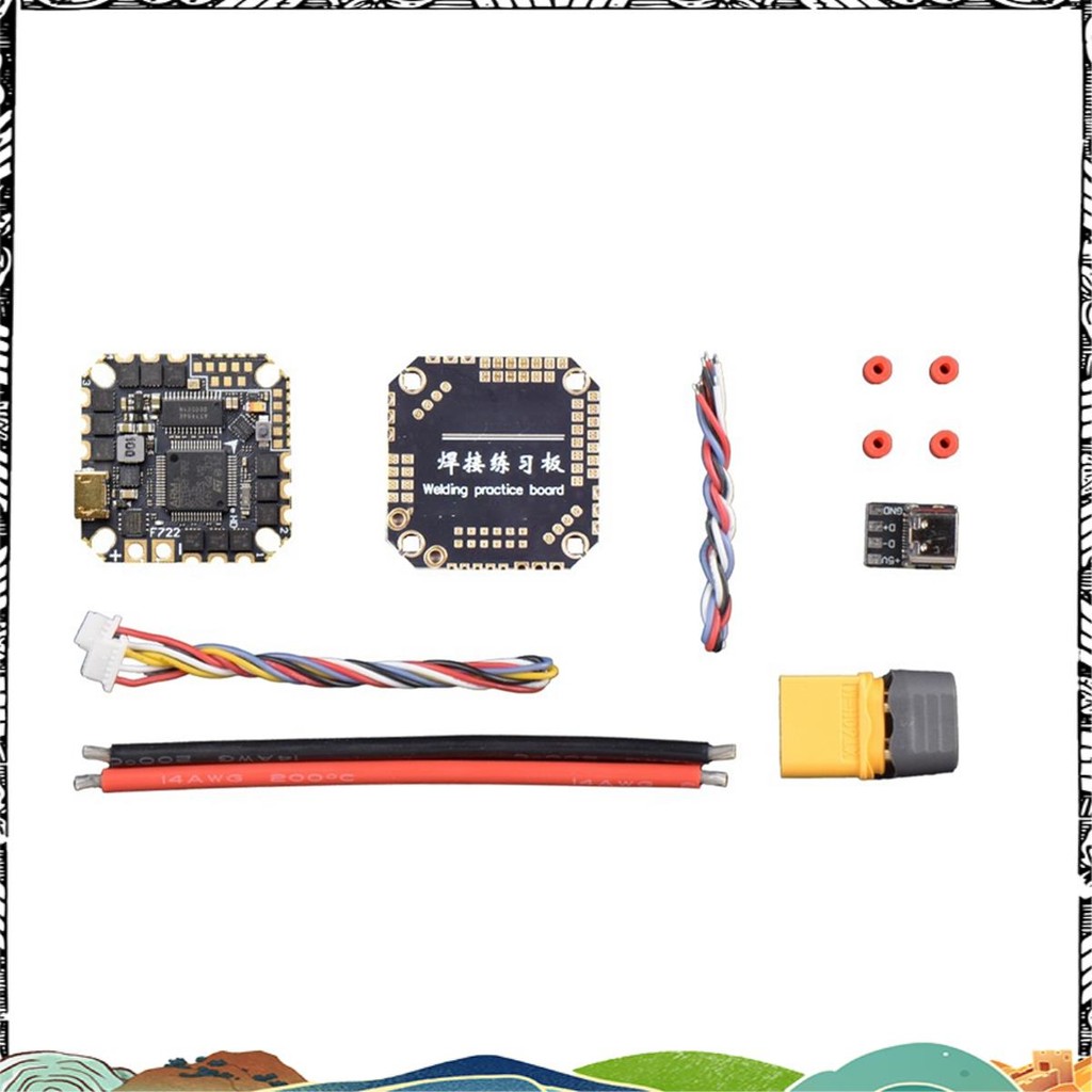 Super GHF722AIO-HD 40A AIO Baro OSD F722 Flight Controller BLHELIS 40A 4in1 ESC 2-6S สําหรับ FPV Fre