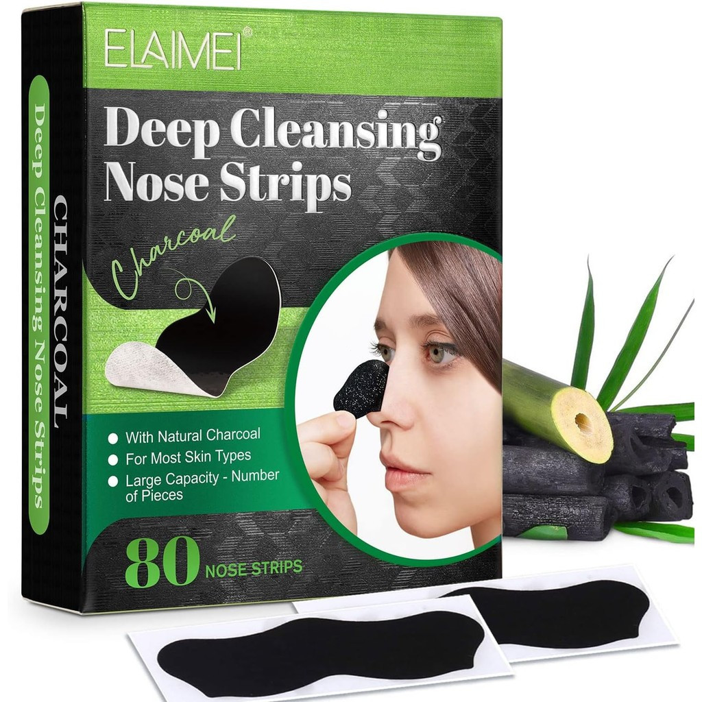 Blackhead Remover Strips For Women and Men,80PCS Nose Strips Blackhead,Remover Pore Strip,Deep Clean