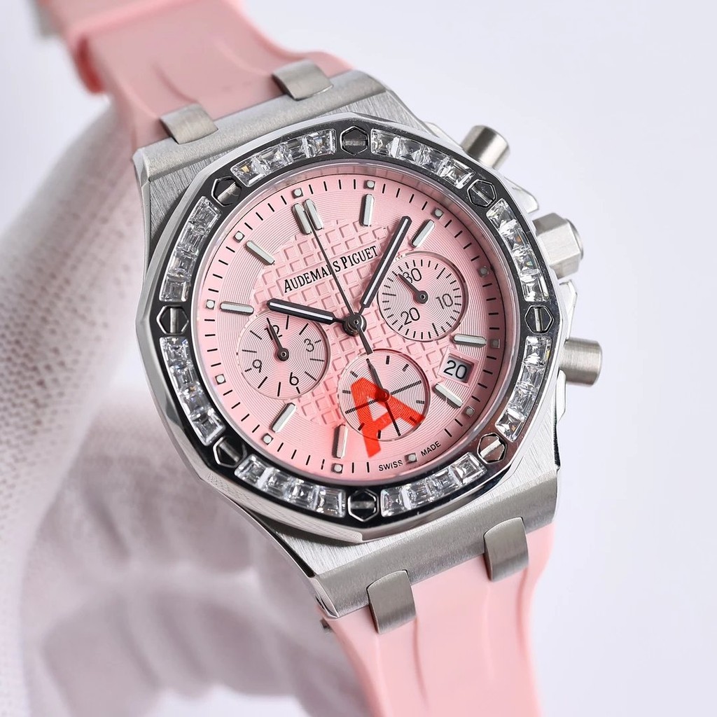 [คลังสินค้าพร้อม]นาฬิกา นาฬิกาหญิงของขวัญวันเกิดเทปเรืองแสง Royal Oak ap นาฬิกาข้อมือ Aibi Royal Oak