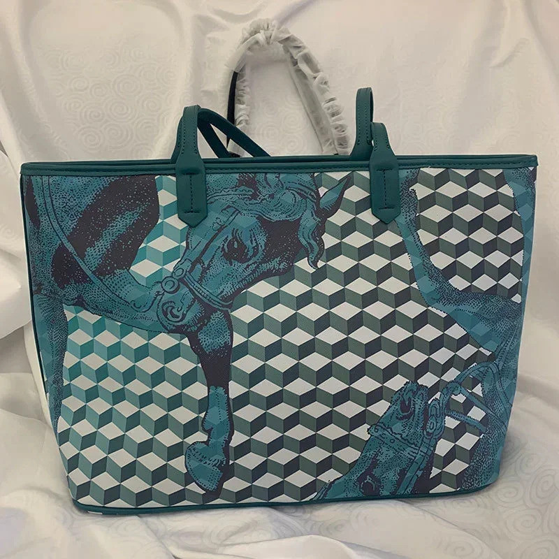 กระเป๋าโท้ตสําหรับผู้หญิงความจุขนาดใหญ่แบรนด์ดังกระเป๋าสะพายไหล่ผู้หญิงคุณภาพสูง Casual Totes