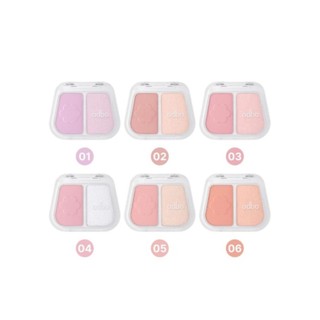 ODBO DUO FUSE BLUSH & HIGHLIGHT (OD1333) โอดีบีโอ ดูโอ้ ฟิวส์ บลัช แอนด์ ไฮไลท์ x 1 ชิ้น abcmall