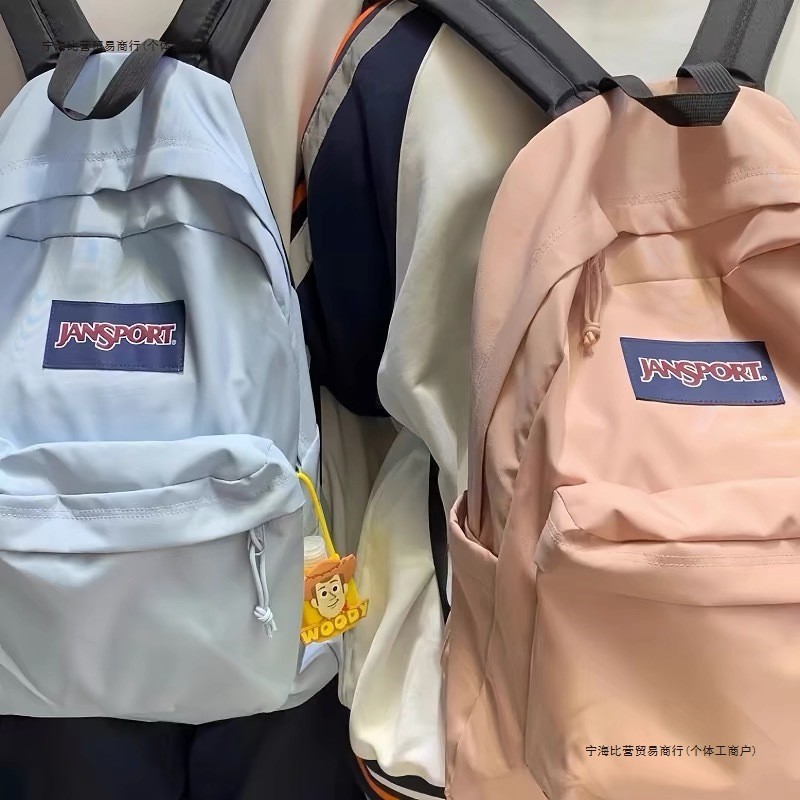 JANSPORT JANSPORT Scan Code Test กระเป๋าเป้สะพายหลังปลอมแท้ นักเรียนหญิง ชาย มัธยม นักเรียนมัธยมต้น