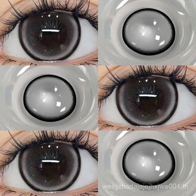 【สั่ง2คู่แถมน้ำยาล้าง60ML】【-1.00-8.00】Midroo Fashion ค่าสายตาสั้น คอนแทคเลนส์บิ๊กอาย Jewelry Grey/Br