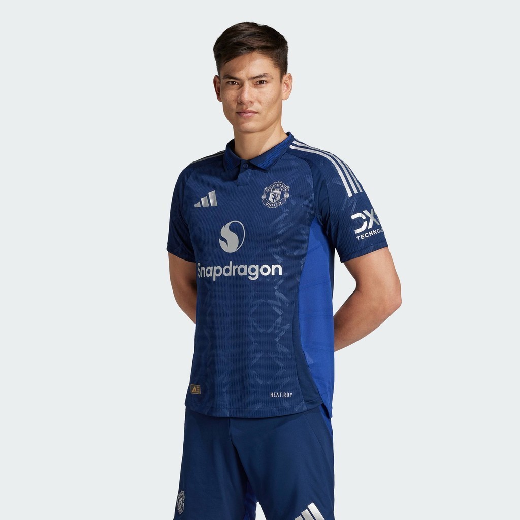 adidas ฟุตบอล เสื้อแข่งชุดเยือน Manchester United 24/25 ผู้ชาย สีน้ำเงิน IU1391