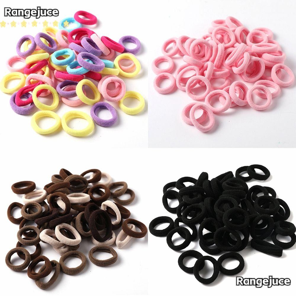 RANGEJUCE สครั๊ชน้อย 50 ชิ้น/แพ็ก แบบยืดหยุ่นสำหรับผมผู้หญิง ทำจากไนลอน เพื่อความ DAMAGE-FREE