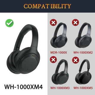 แผ่นรองหูฟัง Cushions & ที่คาดผม, ชุดทดแทนสําหรับ Sony WH-1000XM4 (WH1000XM4) หูฟังครอบหู, แผ่นรองศีรษะสํารอง & แผ่นรองฟังซ่อม