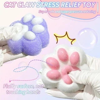 ของเล่นแมวบีบมือรูปอุ้งเท้าแมว Cute Cat Paw Squishy ของเล่นการ์ตูน Mochi นุ่มช้า Rebound ใหม่ Kawaii Fidget ของขวัญวันเกิด