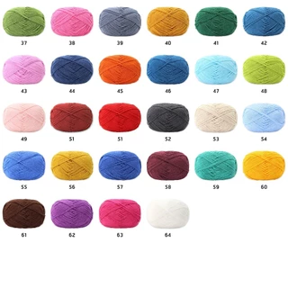 ไหมคอตตอนนม ยี่ห้อเจียวเหม่ย์ 4ply milk cotton อะคริลิค 50 กรัม พร้อมส่งจากไทย