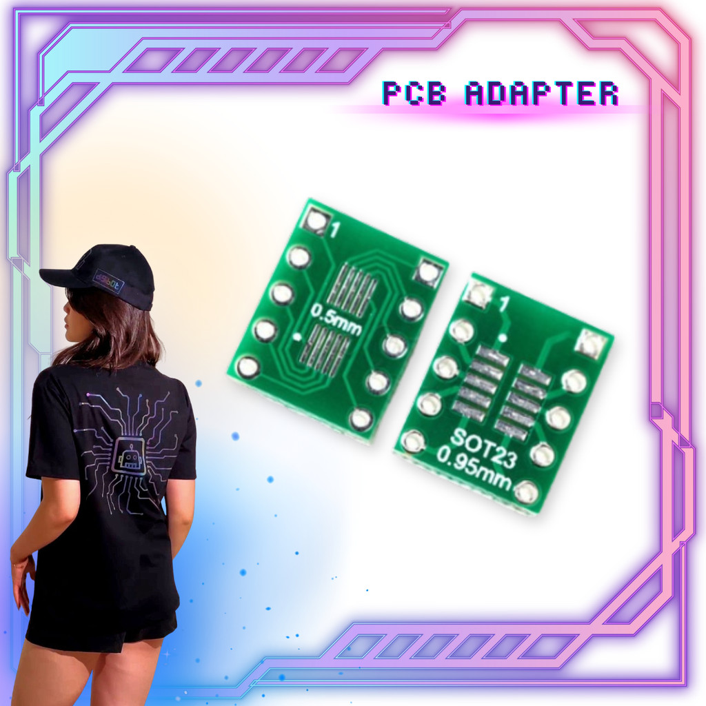 อะแดปเตอร์ PCB SOP10 SOT23 MSOP10 ถึง DIP10 - Digibot Official