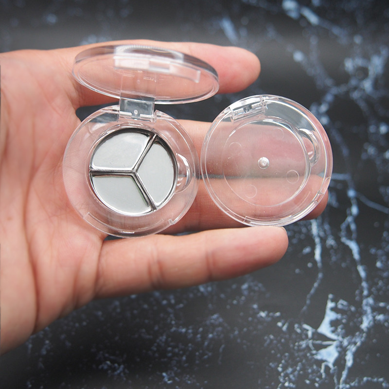 สีส้มอายแชโดว์กล่องเปลี่ยนกล่องเปล่า Monochrome โปร่งใสคอนซีลเลอร์ Sub-Packing กล่อง DIY ลิปสติกตัวอ