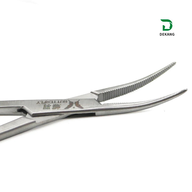 Double Eyelid Hemostatic Forceps ข้อศอกตรงสแตนเลส 12.5 ซม.ยุง Hemostatic Forceps Vascular Forceps