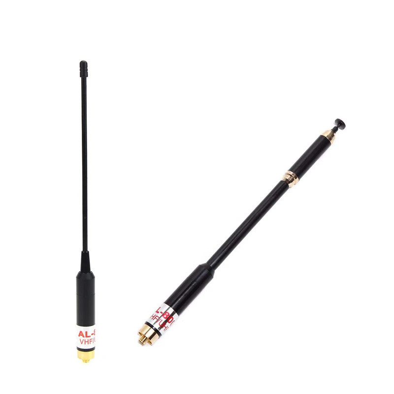 ใหม่ล่าสุด AL-800 Dual Band 144/430MHz SMA-เสาอากาศยืดไสลด์หญิง AL800 สําหรับ WOUXUN TYT BAOFENG BF-