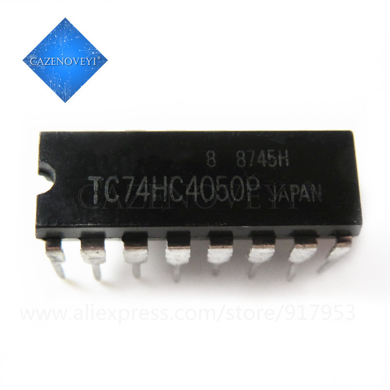10 ชิ้น 74HC4050AP MC74HC4050N MM74HC4050N CD74HC4050E 74HC4050 DIP-16 CMOS ชิปดิจิตอล
