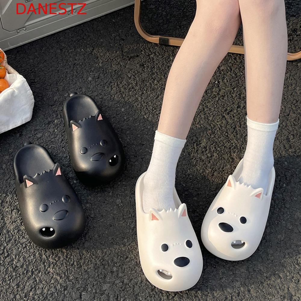 DANESTZ West Highland White Terrier รองเท้าแตะ, Creative Soft Bottom Puppy รองเท้าแตะ, รองเท้าการ์ตูนพื้นหนากันลื่นคู่ EVA รองเท้าแตะสุนัขห้องนอน