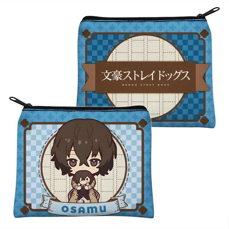 Bungou Stray Dog Merchandise ผ้าใบกระเป๋าเหรียญ Nakajima Atsushi Nakajima Osamu Dazai การ์ตูน Stu