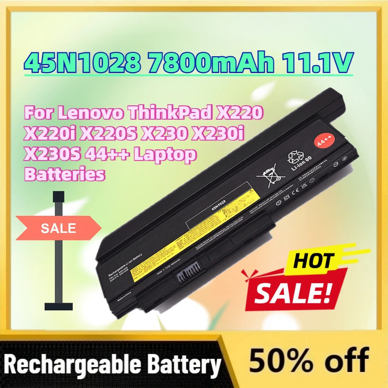 ความจุสูงใหม่ 45N1028 7800mAh 11.1V แบตเตอรี่สําหรับ Lenovo ThinkPad X220 X220i X220S X230 X230i X23