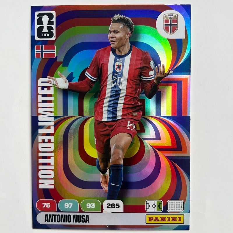Panini Panini 2026 Panini Panini 10x13cm เงินส่วนลดนอร์เวย์ Niza Football Star Card 6.13 z