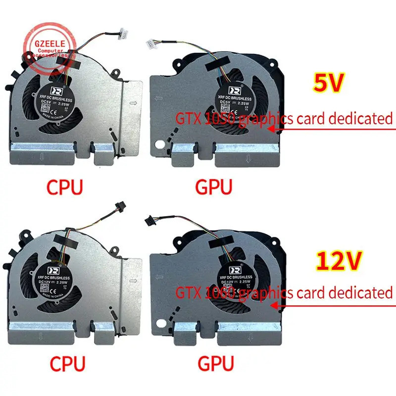 Iiพัดลมระบายความร้อนสําหรับXiaomi MI 15.6 เกมโน้ตบุ๊คGTX 1060 6G 1050Ti RTX2060 EditionพัดลมEG75071S