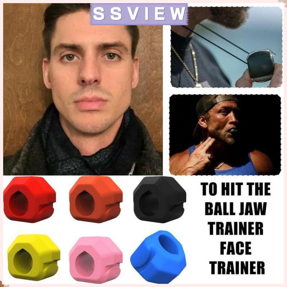 STILLSAVIEW Jaw Trainer,ซิลิโคนAnti-stress JawlineExerciser,Sleeper Gumเม็ดBPAฟรีลูกบอลนวดManและหญิง