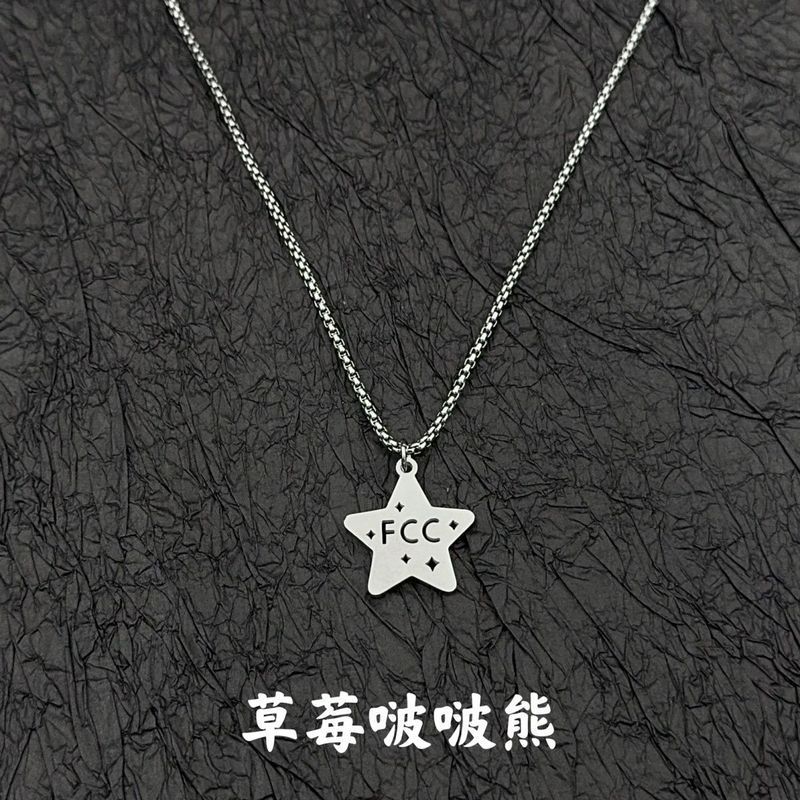Fcc 边项链同款高款小个感小冷风 deodorian 吊风生日众潮 เอฟซี พัดลม เฉิง礼เฉิง อุปกรณ์ต่อพ่วงสร้อยคอสไตล์เดียวกันระดับไฮเอ