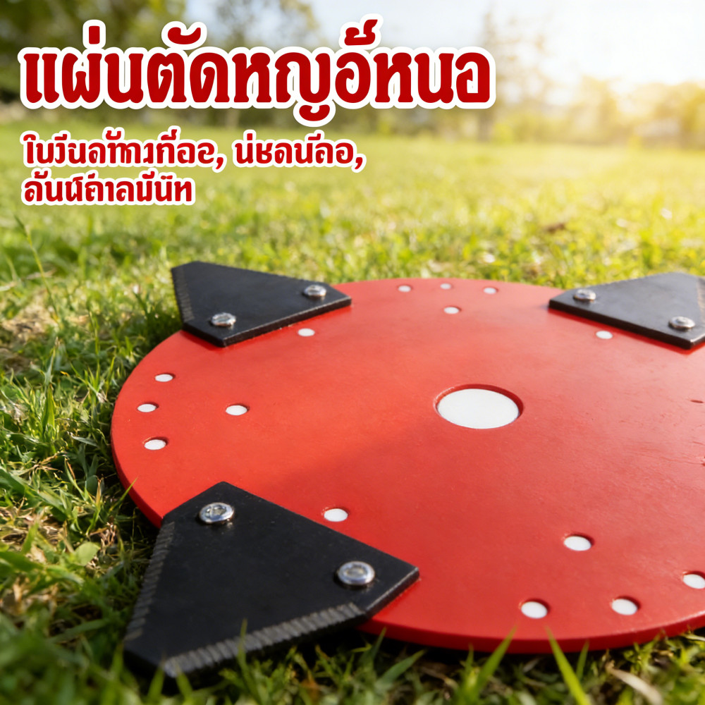 หญ้าตัดใบ จานตัดหญ้า ใบมีดเกี่ยวข้าว ใบเกี่ยวหญ้า ชุดจานตัดหญ้า