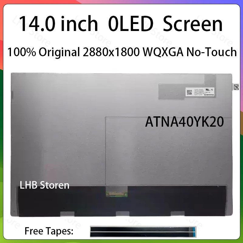 14 "แล็ปท็อปหน้าจอ LCD OLED ATNA40YK20-0 ATNA40YK20 สําหรับ Lenovo IdeaPad Pro 5 14AHP9 14IMH9 14IRH
