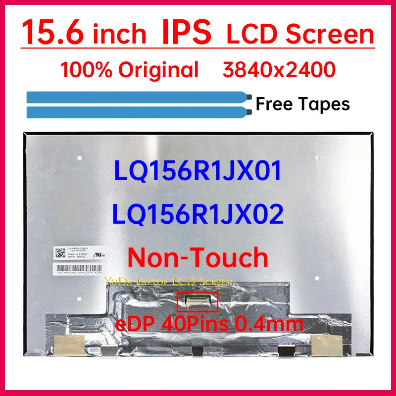 15.6 "แล็ปท็อปหน้าจอ LCD LQ156R1JX01 LQ156R1JX02 สําหรับ Dell XPS 15 9500 จอแสดงผล Matrix แผงเปลี่ยน