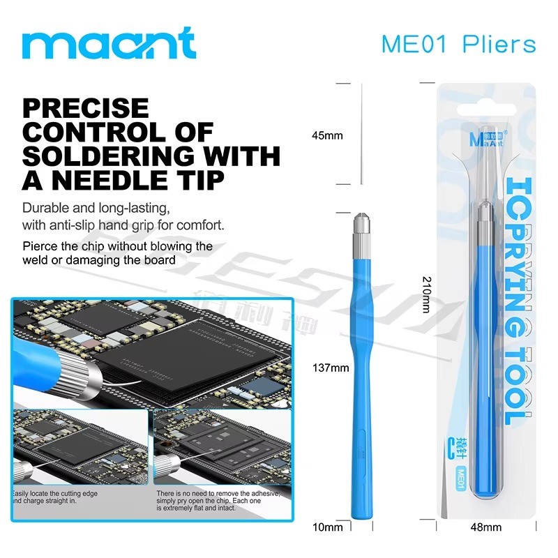 MaAnt ME01 มือถือ Non-Magnetic Chip Pry เครื่องมือไม่มีความเสียหายสําหรับ Pry-Up ของเมนบอร์ด PCB ชิป CPU ฮาร์ดไดรฟ์ซ่อมเครื่องมือ