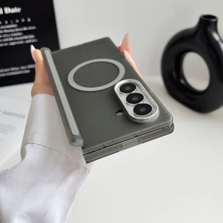 เคสโทรศัพท์แม่เหล็กพร้อมฟิล์มหน้าจอด้านหน้าสําหรับ Samsung Galaxy Z Fold 8 Z Fold 7 Z Fold 6 5 Matte Casing