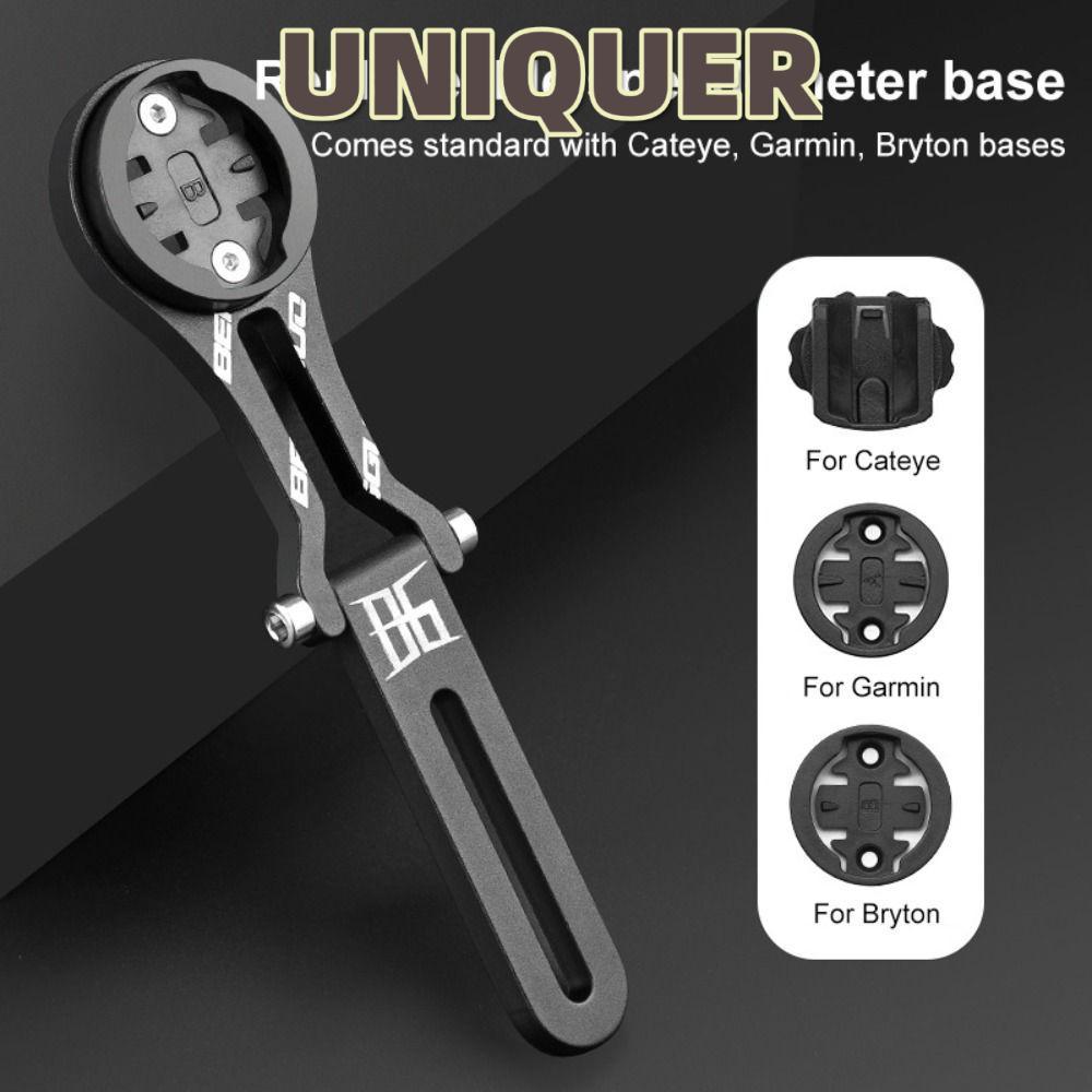 UNIQUER ขายึดเรือนไมล์, ไฟจักรยาน อลูมิเนียมอัลลอยด์ส่วนต่อขยายจักรยาน, กล้องกีฬาแบบปรับได้, ที่ยึดมาตรวัดความเร็ว