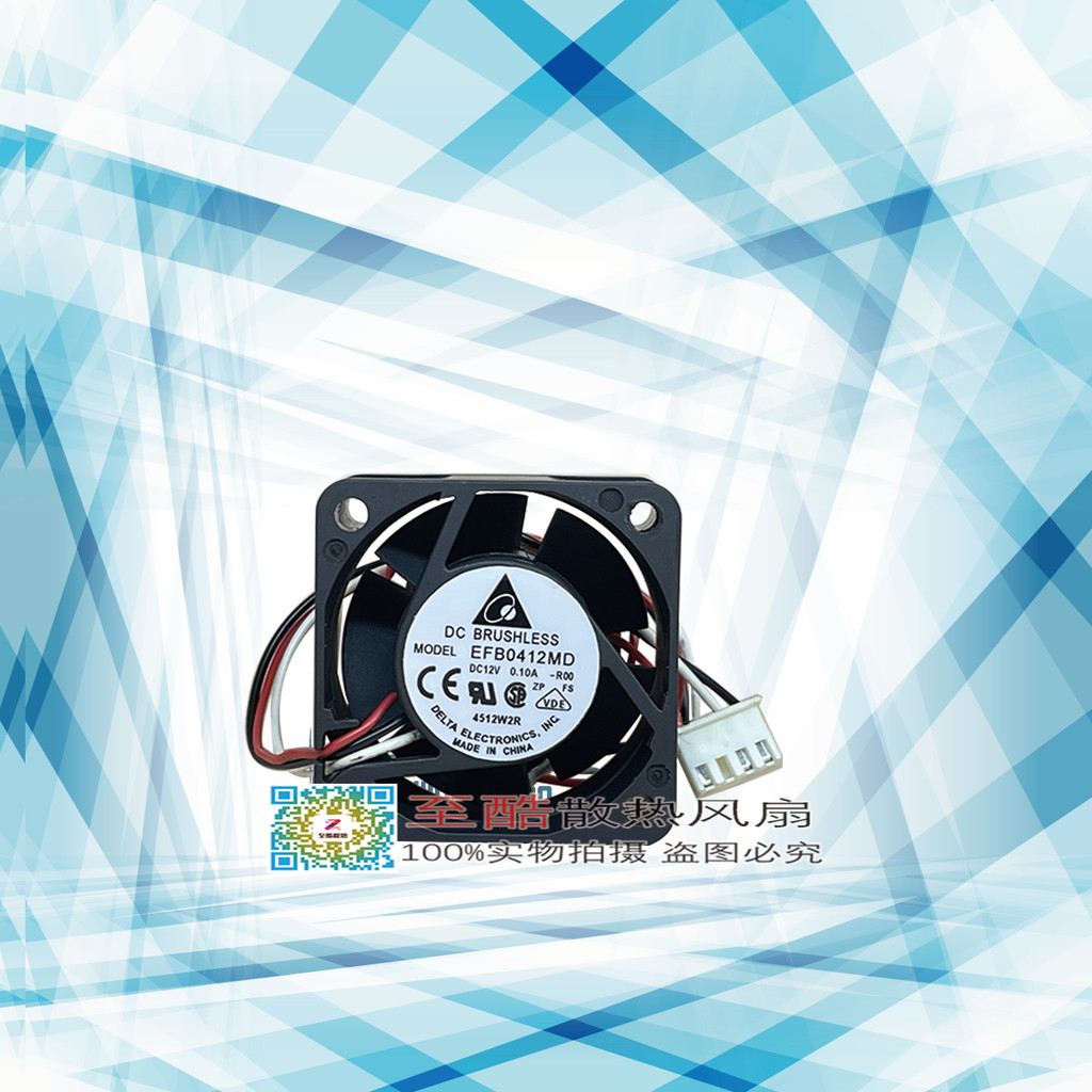 Delta EFB0412MD-R00 4020 12V 0.10 พัดลมบอล 4 ซม. 40 * 20 มม.