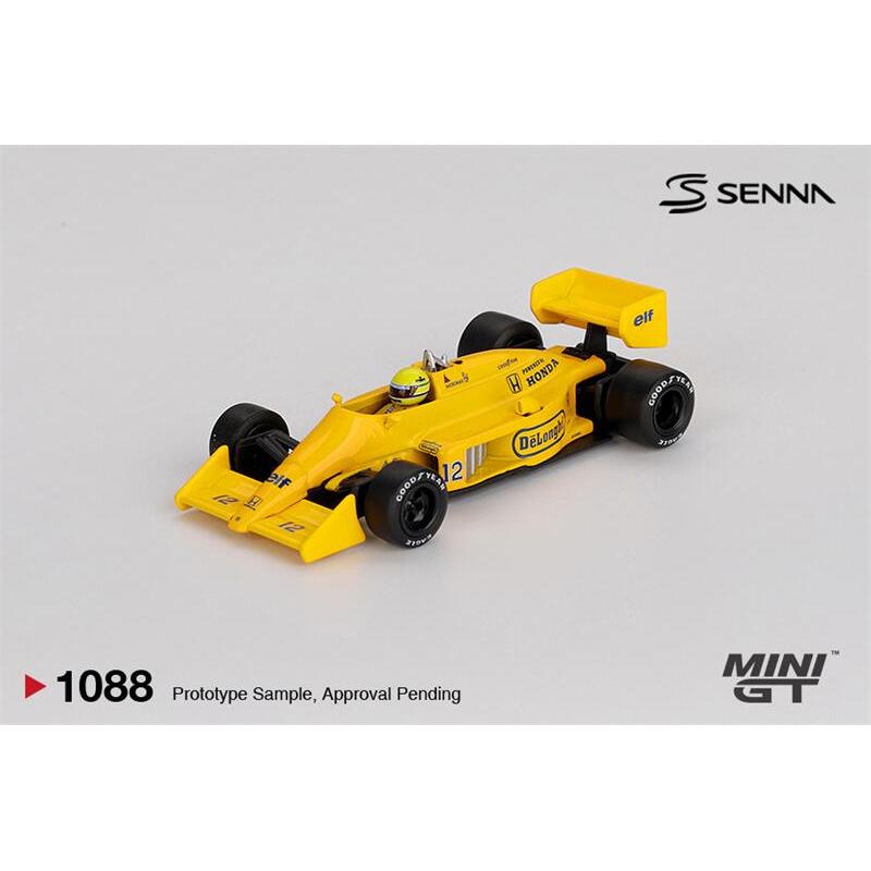 MINI GT 1:64 99T #12 Ayrton Senna 1987 Monaco Grand Prix Winner รถโมเดลเหล็ก