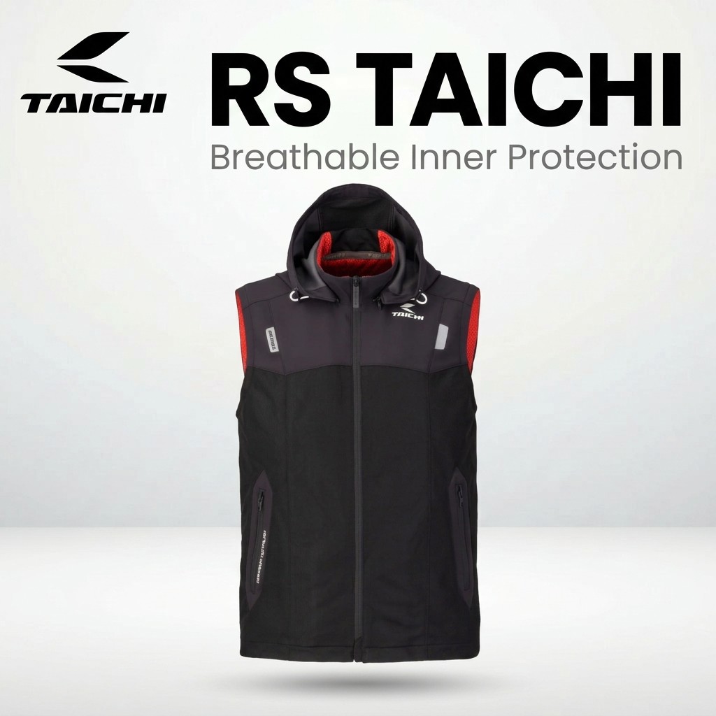 เสื้อกั๊กการ์ดชั้นในตาข่ายระบายอากาศ RS Taichi (RSJ337) ทุกฤดู มอเตอร์ไซค์ | RS Taichi All-Season Br