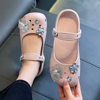 Girl Beach Sandals Fashion Stundent Summer Lightweight Classic Ballet Clog Size 24-35