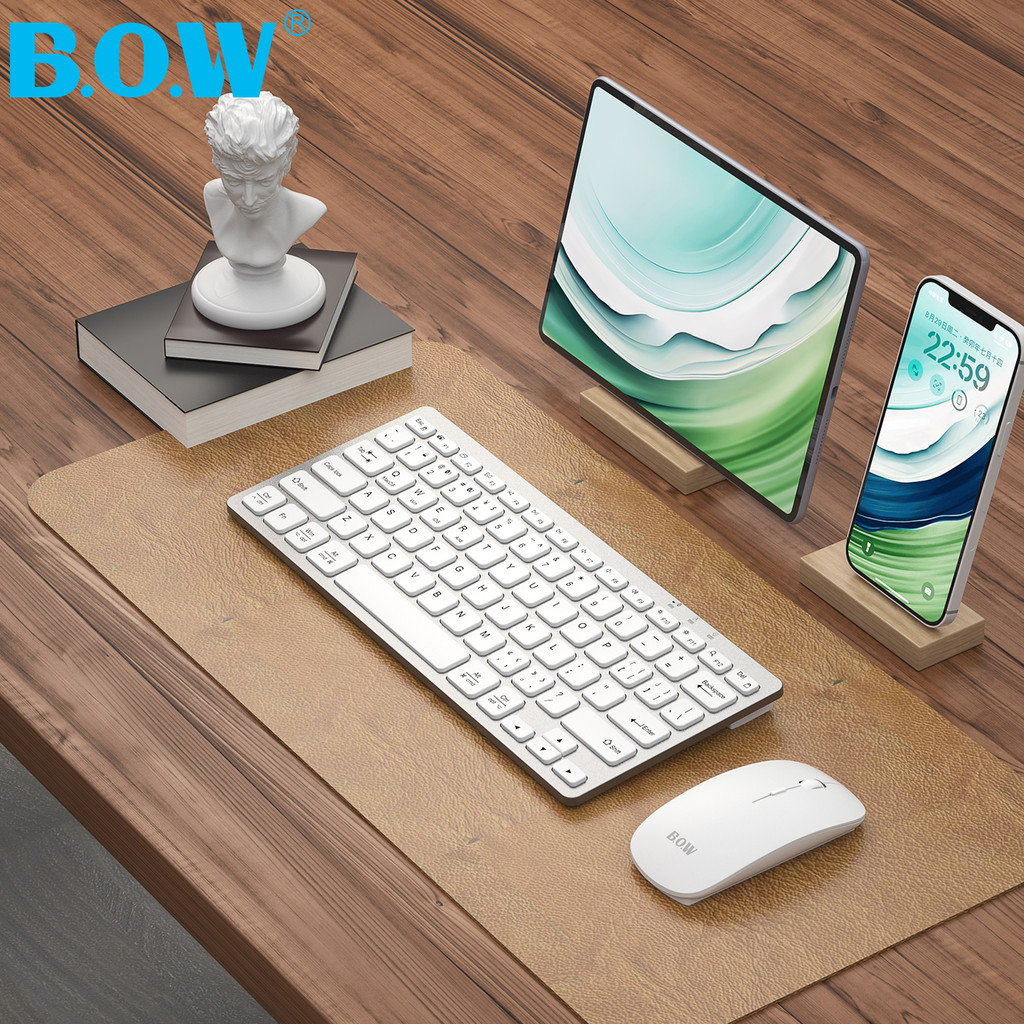 BOW Aviation Bluetooth Silent Thin Portable Keyboard เหมาะสําหรับ Apple iPad Xiaomi 8pro Huawei mate