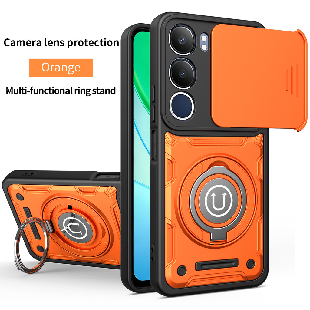 สําหรับ Vivo Y29 5G กรณี Vivo Y19S เคสโทรศัพท์ Vivo Y19SPro เกราะกันกระแทกผู้ถือแหวนไร้สายชาร์จฝาครอ