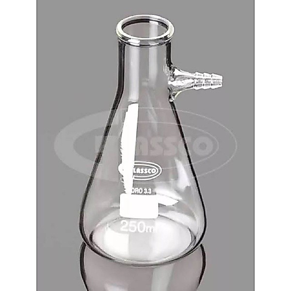 Suction Flask bolt neck แก้วหนาพิเศษ Boro 3.3 ทนสารเคมี ความร้อน Glassco ขวดลดความดัน ขวดกรองสาร