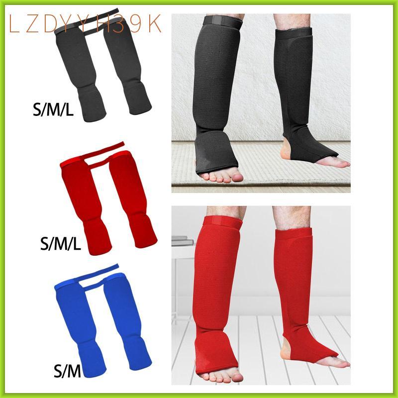[lzdyyh39k] Shin Instep Guards สําหรับการฝึกอบรมแผ่นป้องกันขาพร้อมเทปปรับโพลีเอสเตอร์ระบายอากาศออกแบ