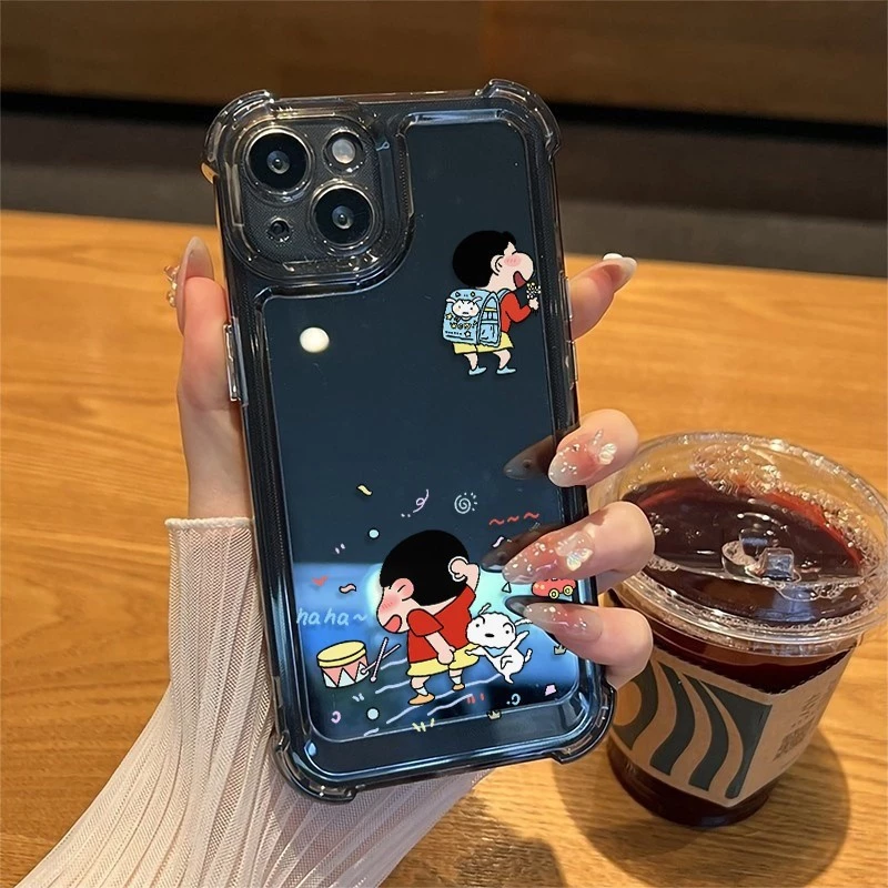 สี่มุมหนาป้องกันการตกเลนส์ป้องกันกรณีโทรศัพท์มือถือสำหรับ iPhone 17 16 15 14 13 12 11ProMax XS XR XS MAX 7 8PLUS