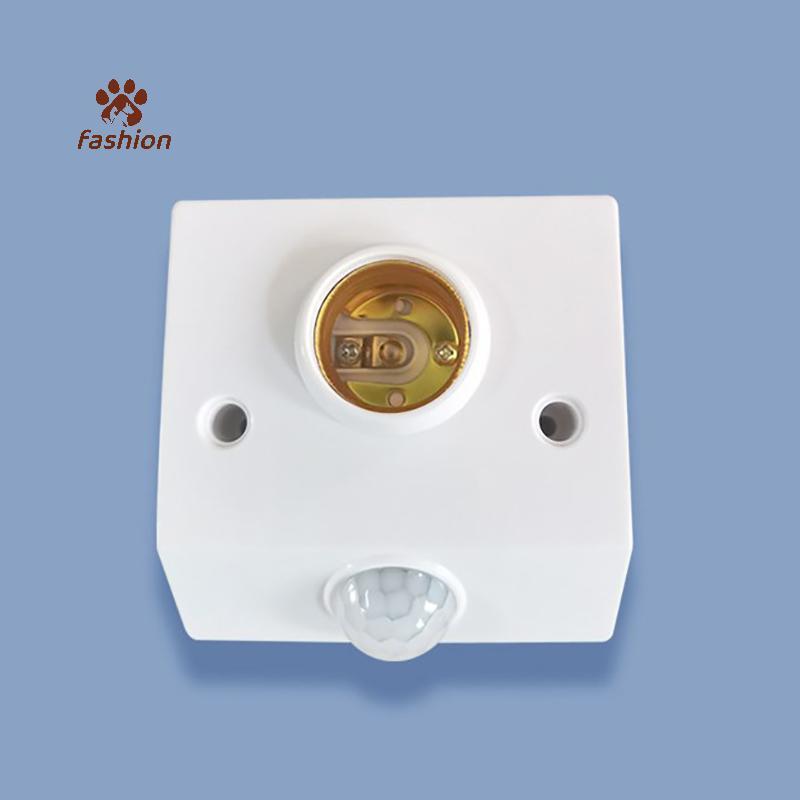 [Fas-t] AC85-265V อัตโนมัติร่างกายมนุษย์อินฟราเรด IR เซนเซอร์ผู้ถือโคมไฟหลอดไฟ LED E27 ฐาน PIR เครื่องตรวจจับโคมไฟติดผนัง Soet