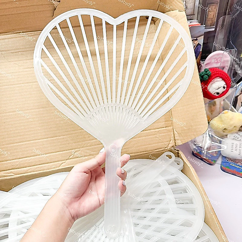 พร้อมส่งในไทย โครงพัดหัวใจ uchiwa
