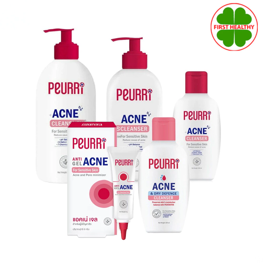 เพียวริ Peurri Clear All Acne Cleanser คลีนเซอร์ เจลล้างหน้า เจลแต้มสิว (8 กรัม/100ml/250ml/500ml)